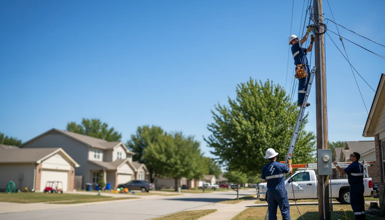 Residential electrician providing installation services in Bon Air, AL